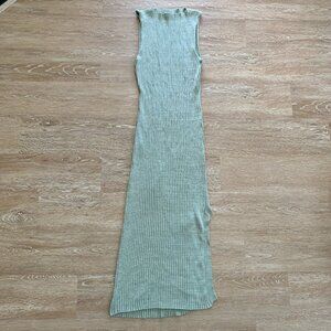 Anna Quan Drew Rib Knit Midi Dress - Size US 6 UK 10   Color  Sage